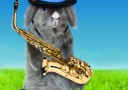 Osterhase-Sax