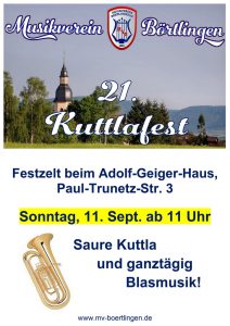 21. Kuttlafest am 11. September 2016