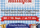 22. Kuttlafest des Musikvereins Börtlingen am 10. Sept. 2017