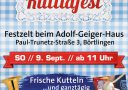 23. Kuttlafest des MV Börtlingen am 9. Sept. 2018