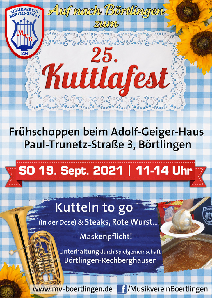25. Kuttlafest des MV Börtlingen am 19. Sept. 2021