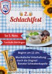 2. Schlachtfest des Musikvereins Börtlingen am 5. November 2023