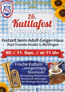26. Kuttlafest des MV Börtlingen am 11. Sept. 2022