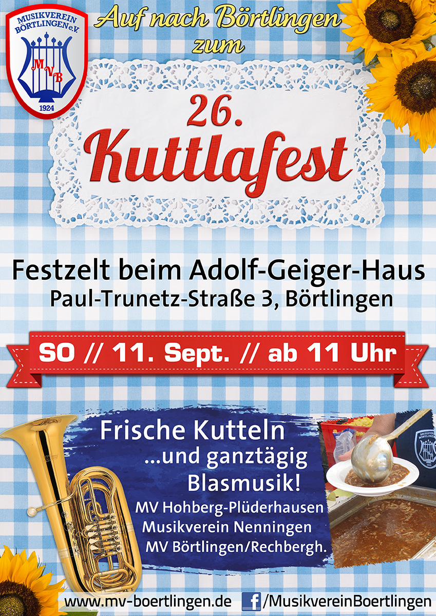 26. Kuttlafest des MV Börtlingen am 11. Sept. 2022