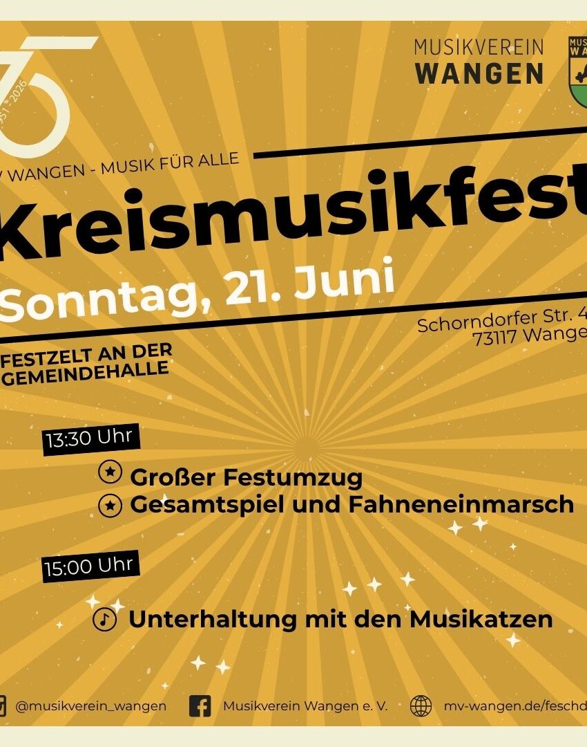 Kreismusikfest 21.06.2026